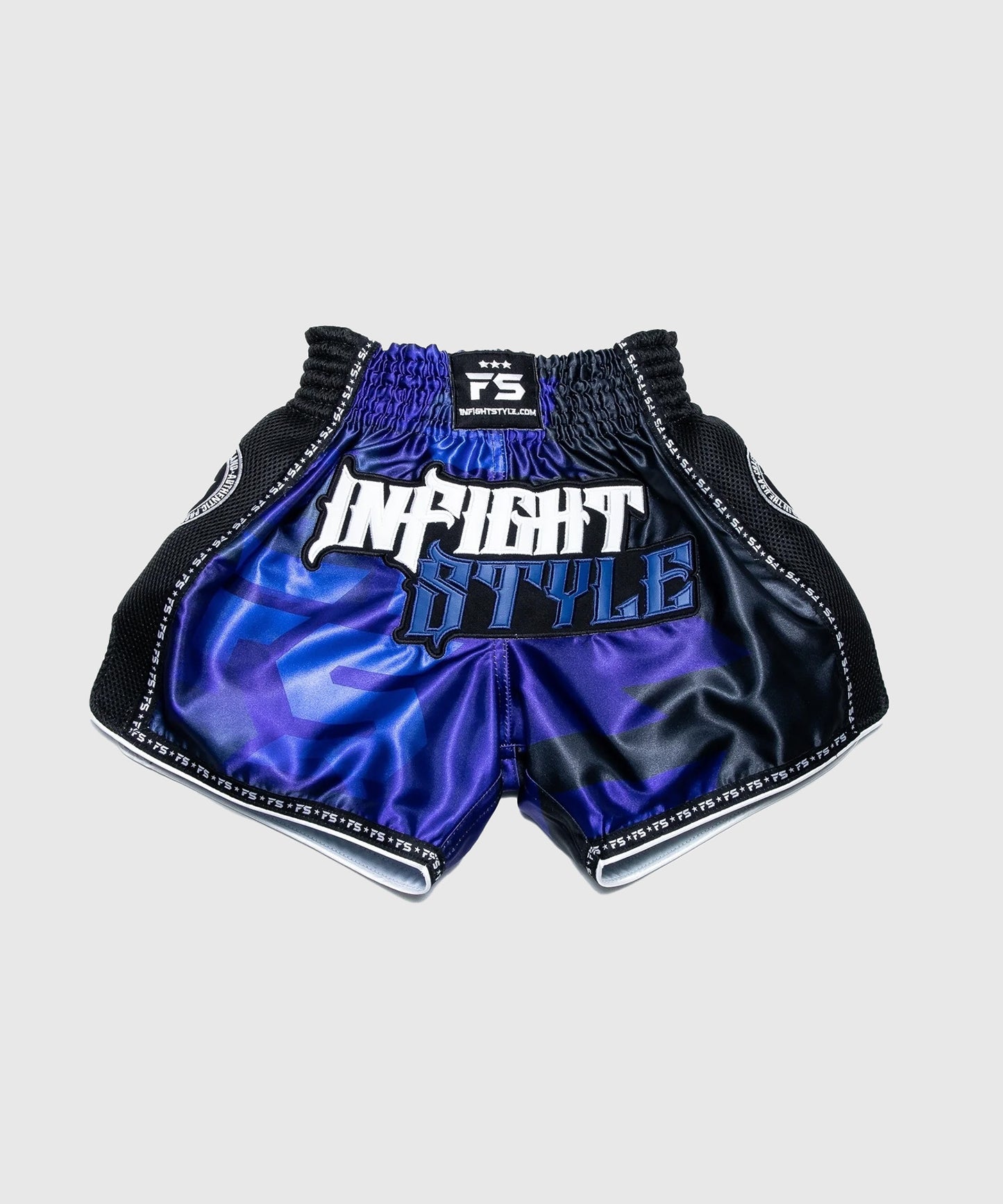 Infightstyle ”Od” Retro Pantaloncini da Muay Thai - Blu