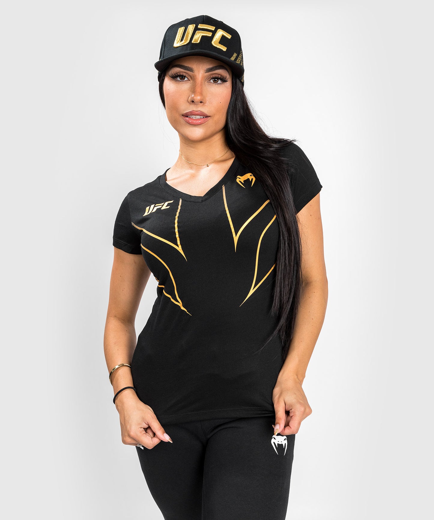 T-shirt Femme UFC Venum Fight Night 2.0 Replica - Champion