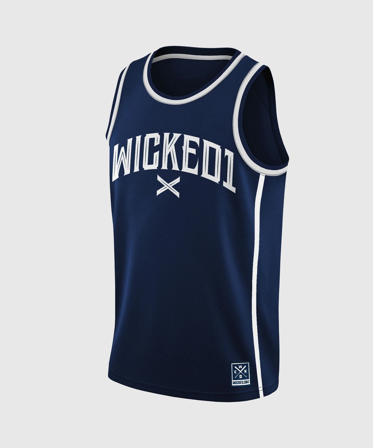 Wicked One Cross Out Tanktop - Marineblau