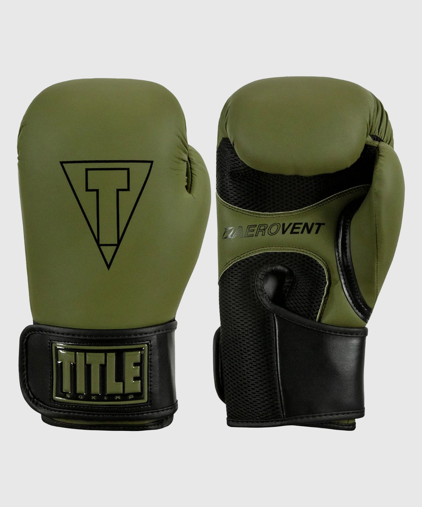 Title Boxing Vegan Fitness Boxhandschuhe - Khaki/Schwarz