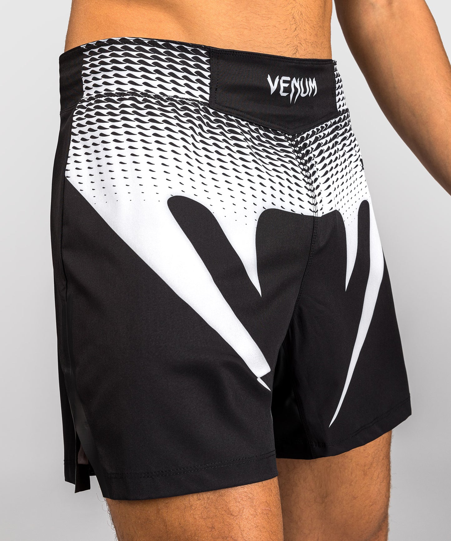 Venum No Gi Pantalones Cortos de Lucha - Negro/Blanco