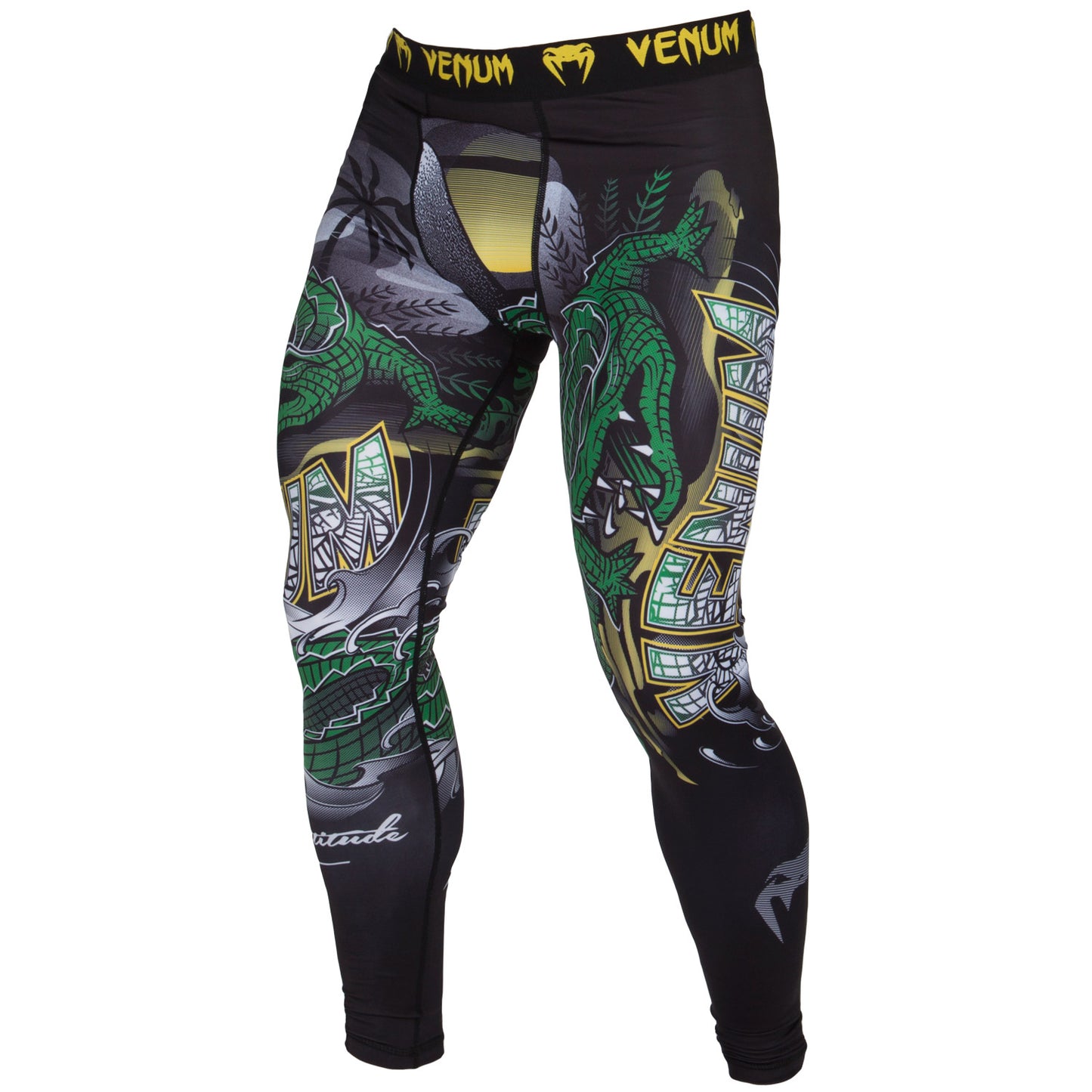 Venum Crocodile Spats - Schwarz