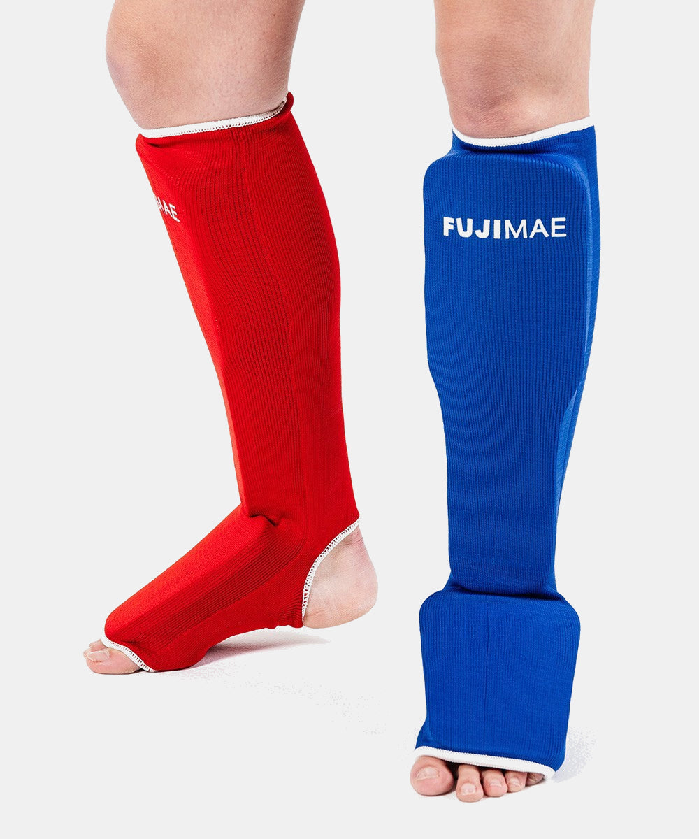 Fujimae Reversible 2.0 Schienbein- und Spannschutz - Blau/Rot
