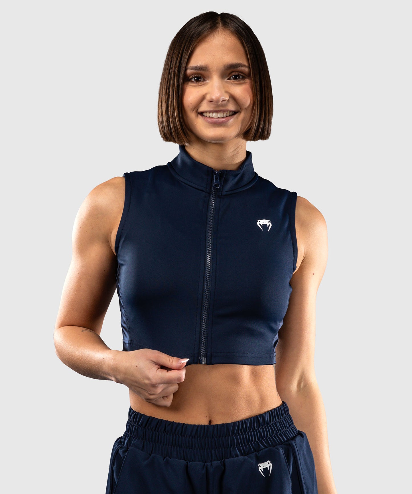 Crop Top pour Femme Venum Sculpt Shape - Bleu Marine