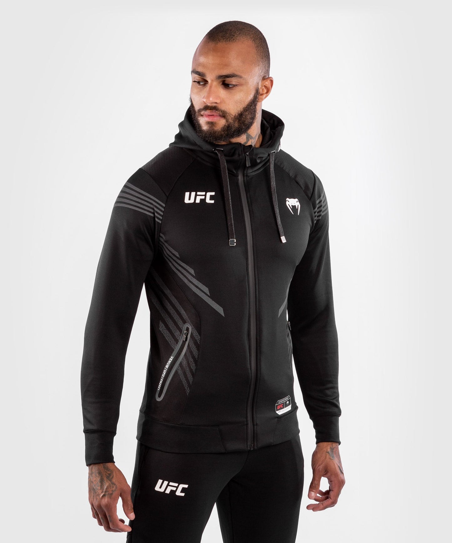 Venum Authentic Fight Night UFC Herren Kapuzenpullover - Schwarz