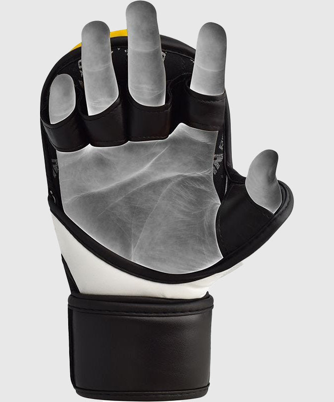 RDX Sports T6 MMA-Sparring-Handschuhe - Gelb