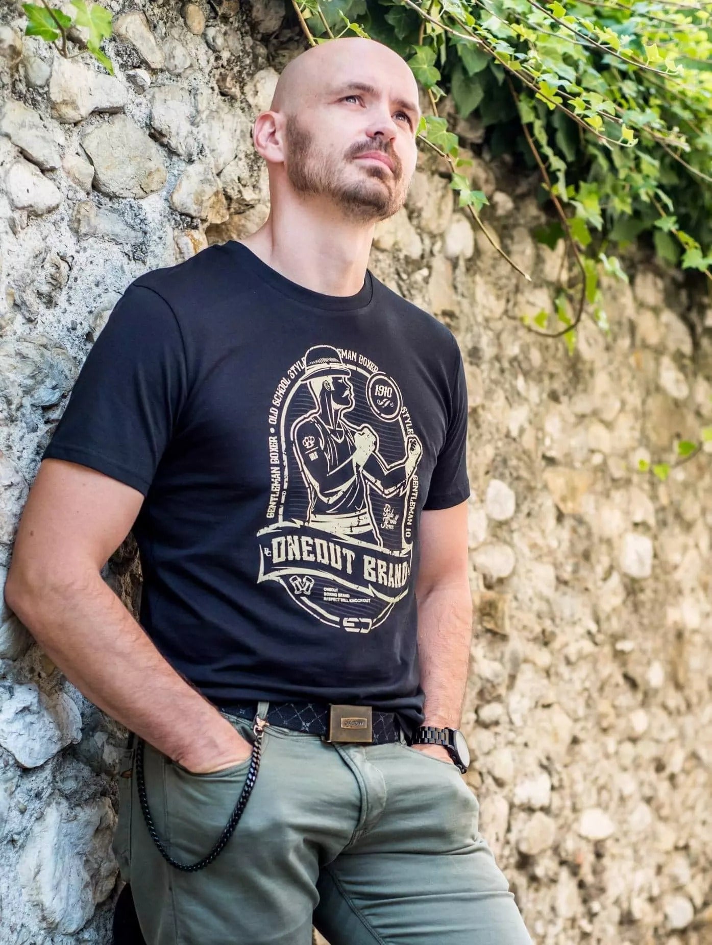Oneout Brand Maglietta da Allenamento - Nero