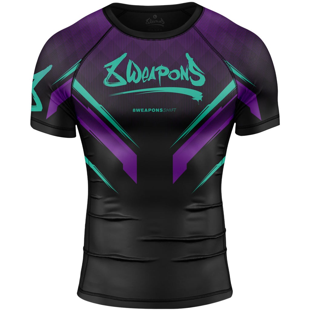 8 Weapons Shift Cyber Rashguard - Schwarz