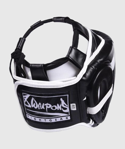 8 Weapons Unlimited Boxhelm - Schwarz/Weiß