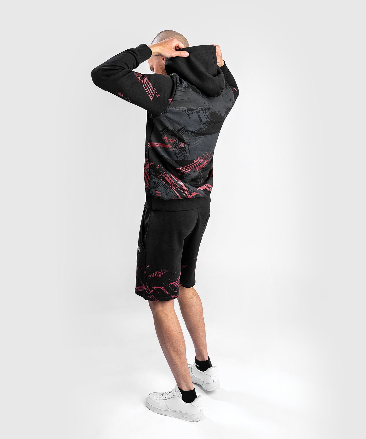 UFC Venum Authentic Fight Week 2.0 Hooded Sweatshirt – Schwarz/Rot