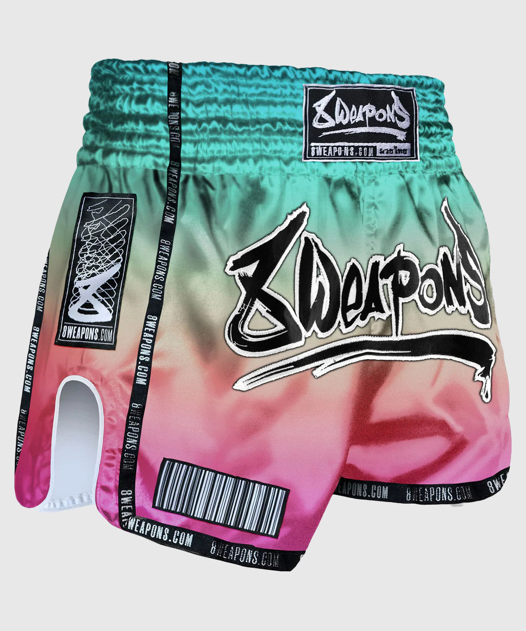 8 Weapons Vivo Mesosphere Pantaloncini da Muay Thai - Verde