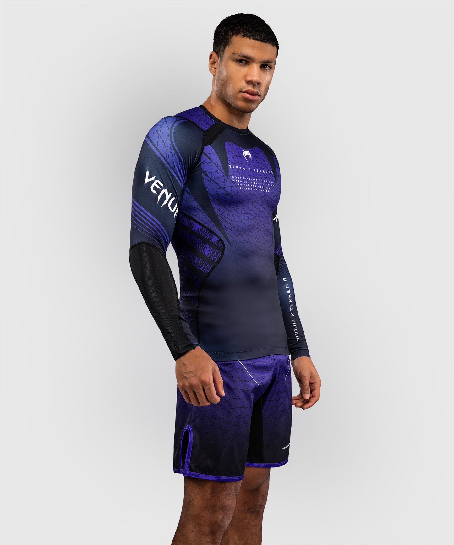 Rashguard à Manches Longues Kazuya Venum x TEKKEN 8 - Noir/Violet