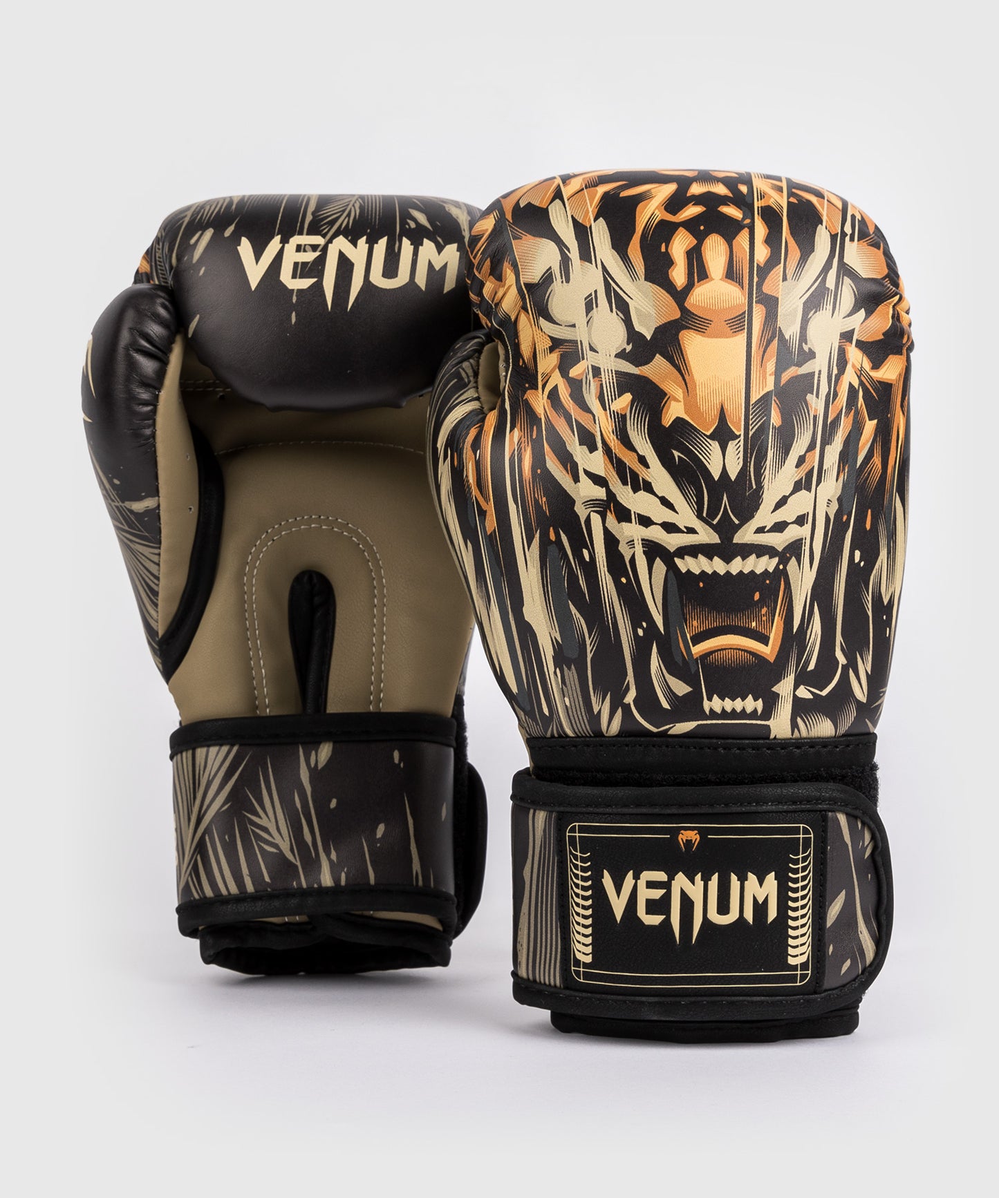 Venum Tiger Guanti da Boxe Bambini - Nero/Arancione Neon