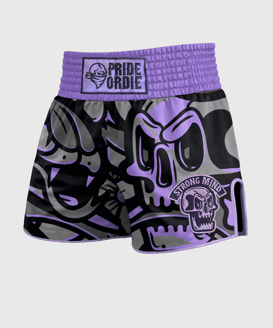 Pride Or Die Cold Instinct Muay Thai Shorts - Grau
