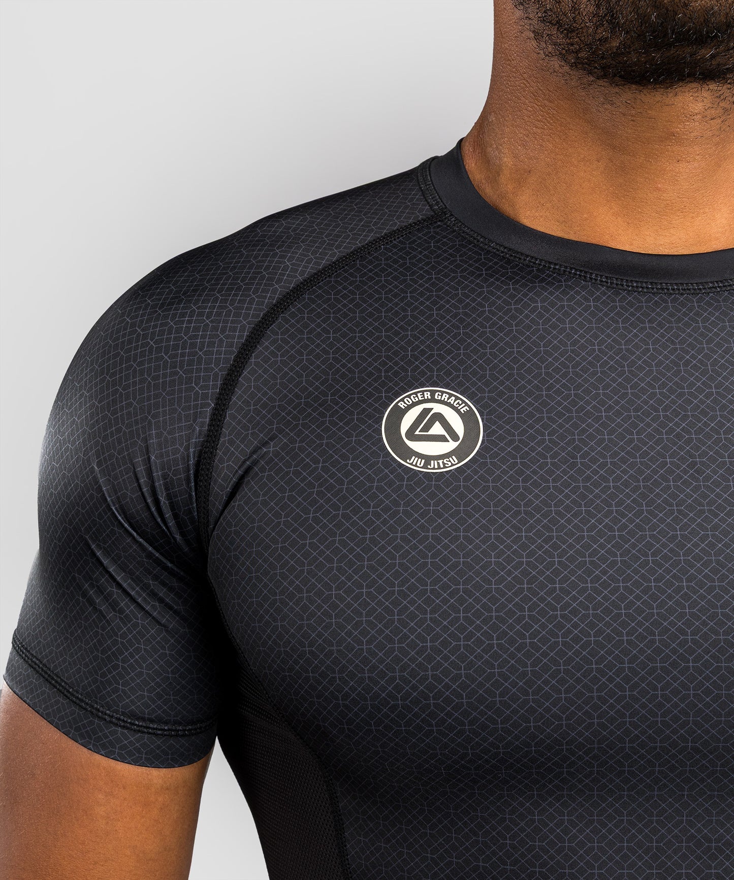 Venum x Roger Gracie Academy Kurzarm Rashguard - Schwarz