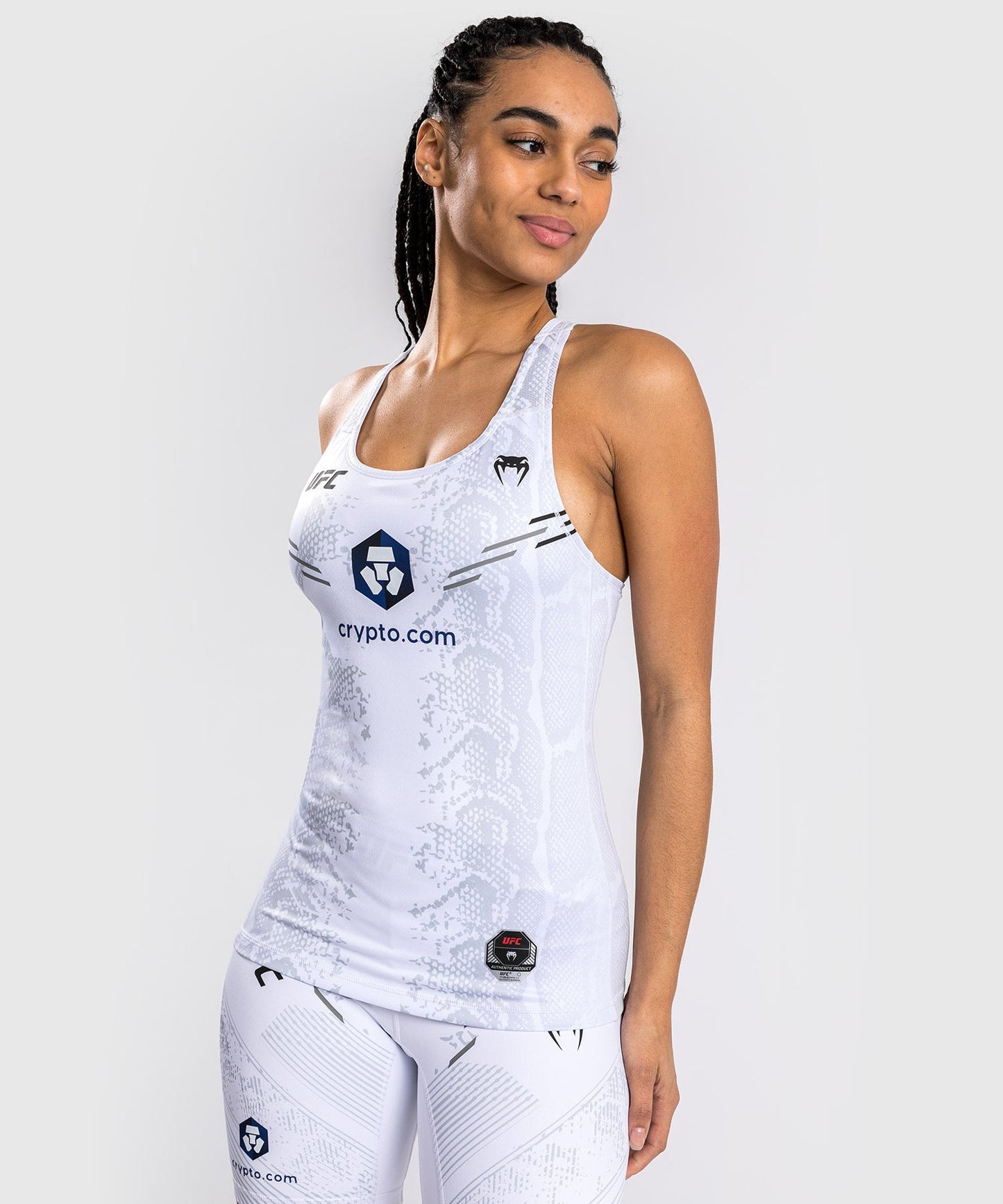 Women's UFC Adrenaline by Venum Authentic Fight Night Tank Top - White