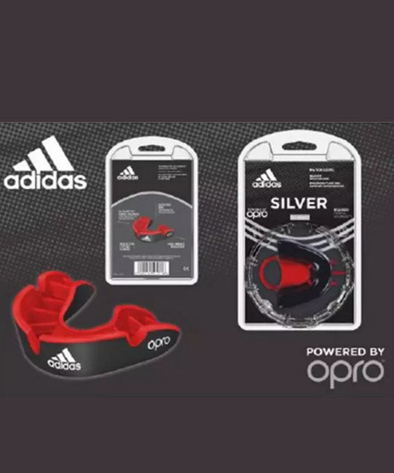 Adidas Opro Silver Gen4 Zahnschutz – Schwarz/Rot