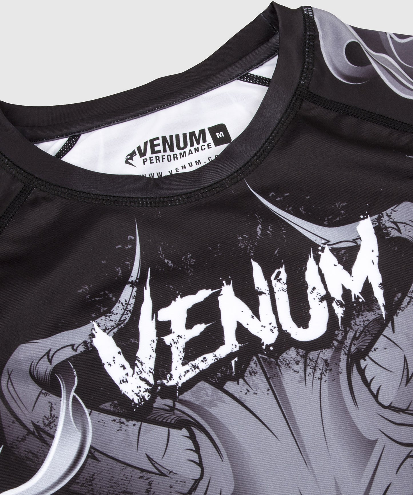 Venum Minotaurus Rashguard - Kurzarm - Schwarz/Weiß