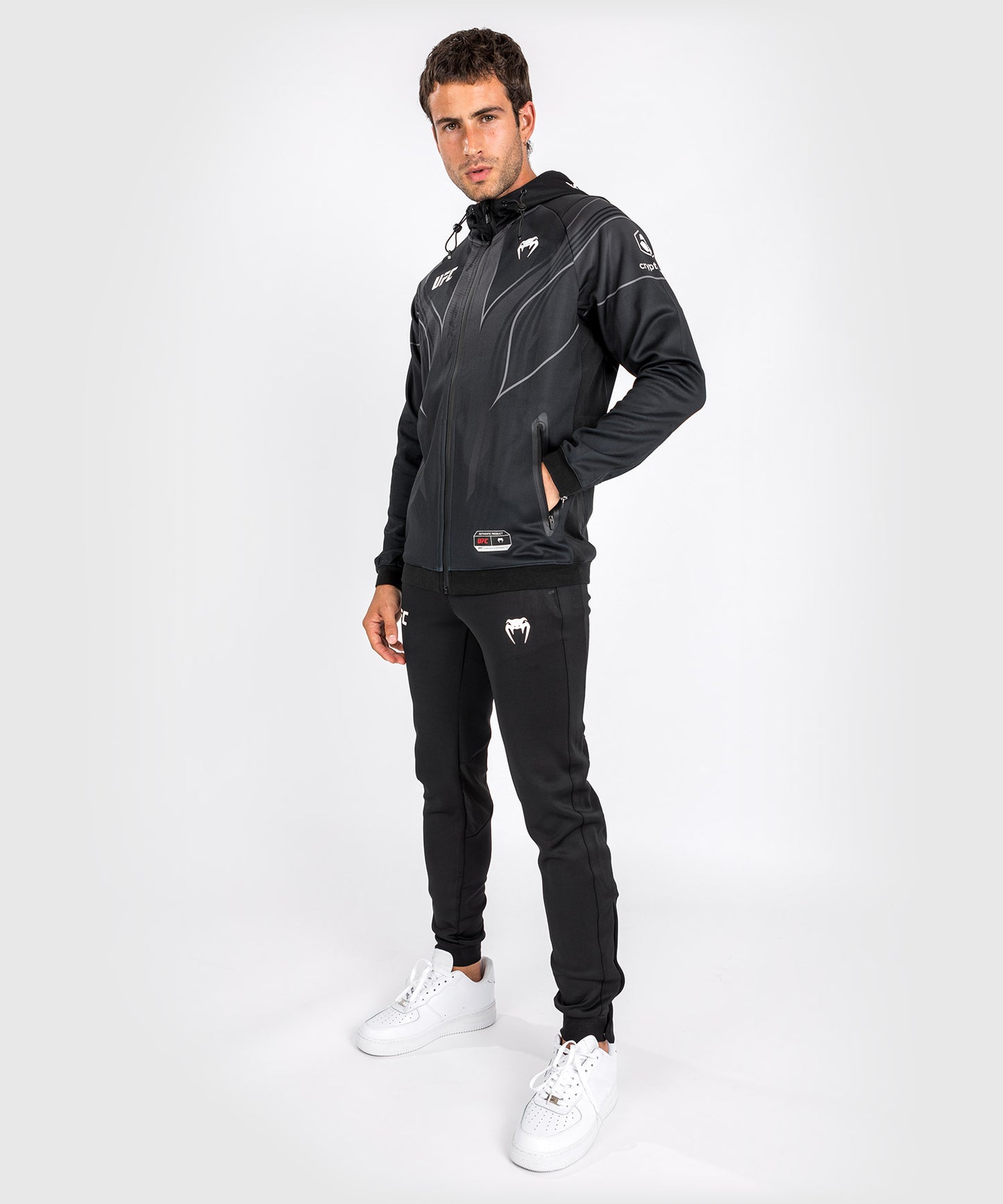 UFC Venum Authentic Fight Night 2.0 Männer Walkout Hoodie - schwarz