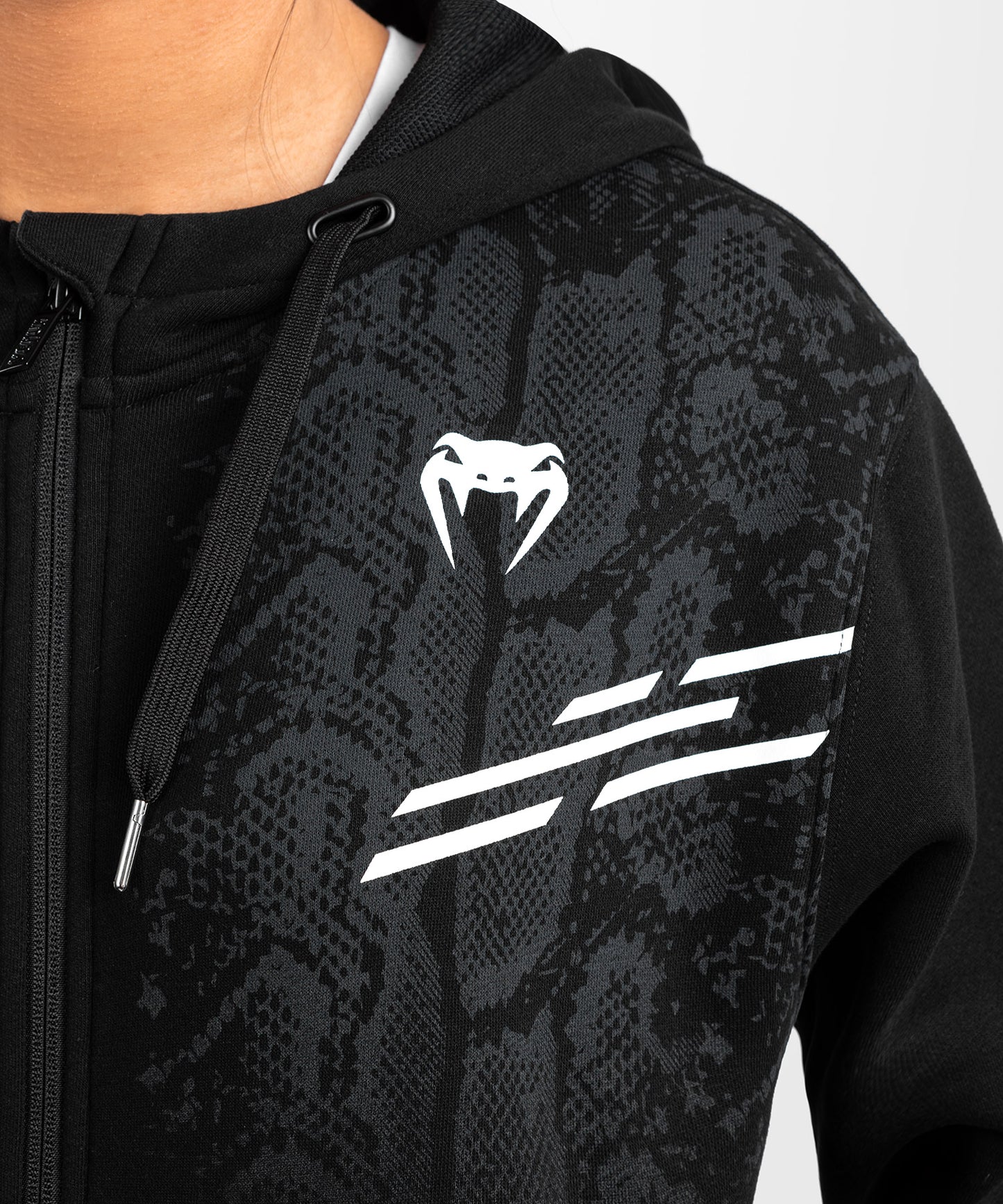 UFC Adrenaline by Venum Replica Zip Hoodie für Frauen - Schwarz