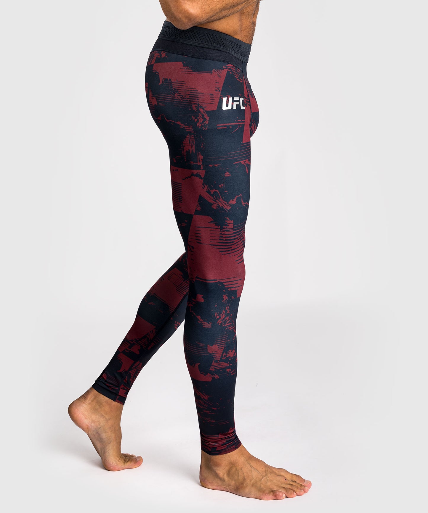 Legging Performance Homme UFC Zenith by Venum Authentic Fight Week - Bleu marine/Bordeaux/Argent