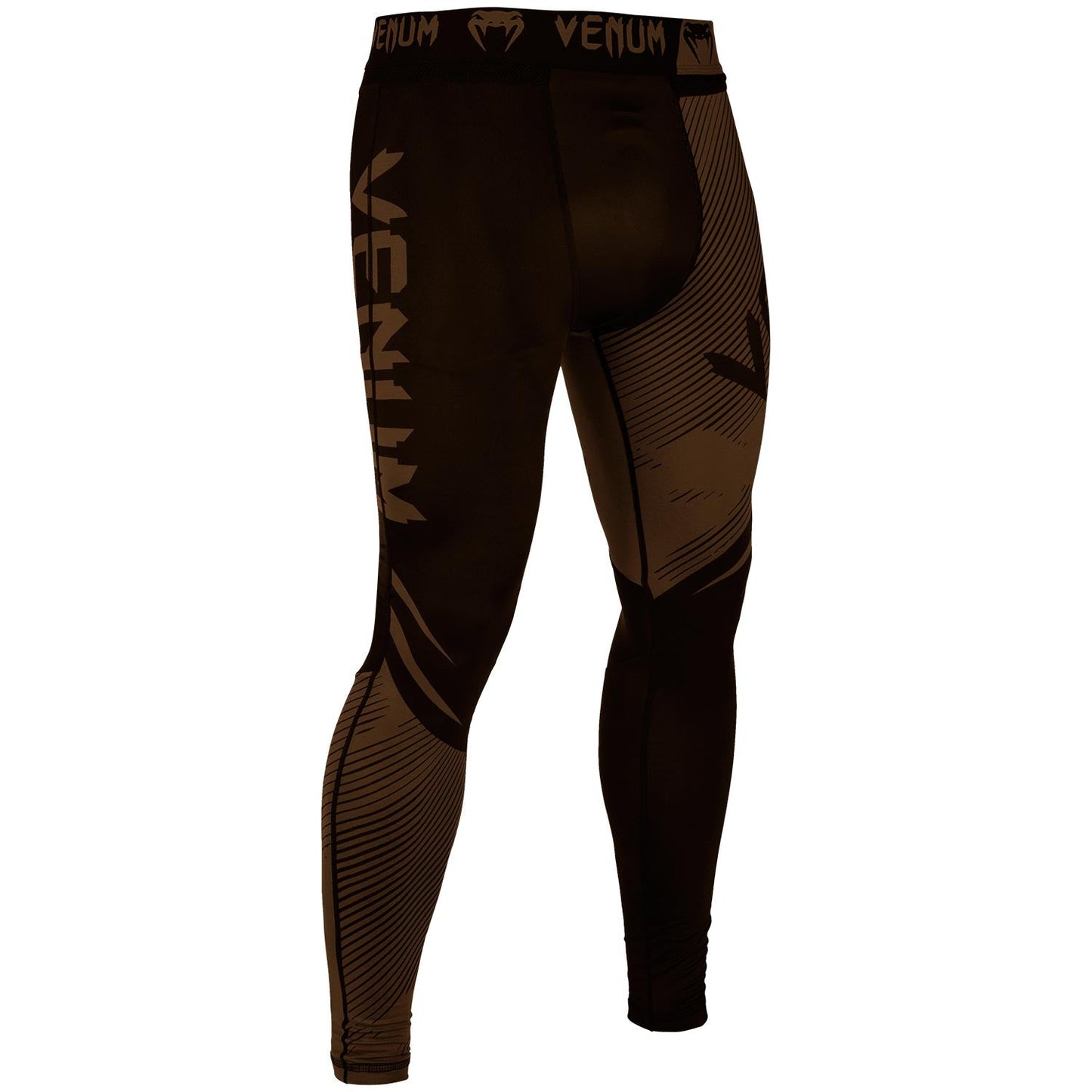 Pantalon de Compression Venum NoGi 2.0 Approuvé IBJJF - Noir/Marron