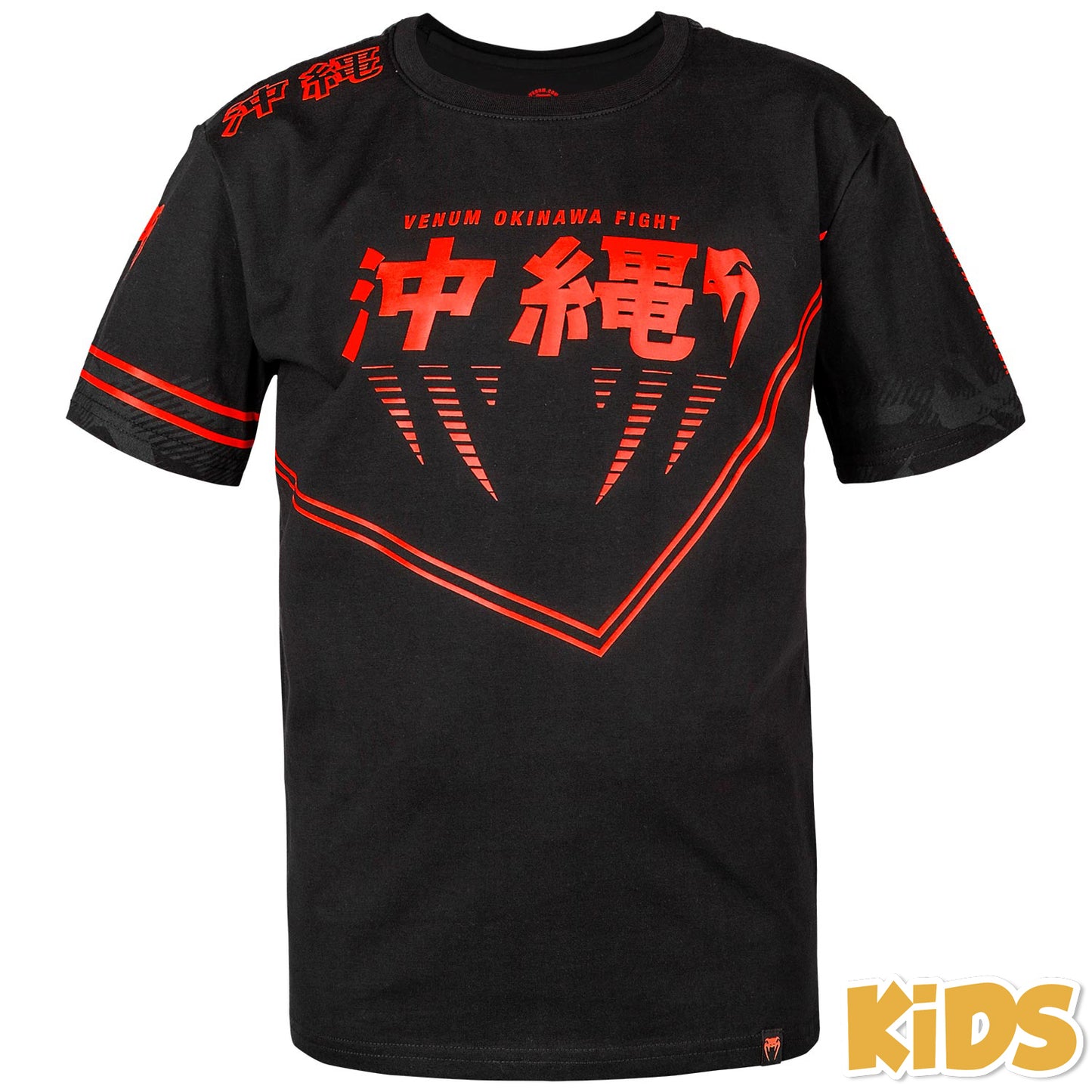 Venum Okinawa 2.0 Kids Kinder T-Shirt - Schwarz/Rot