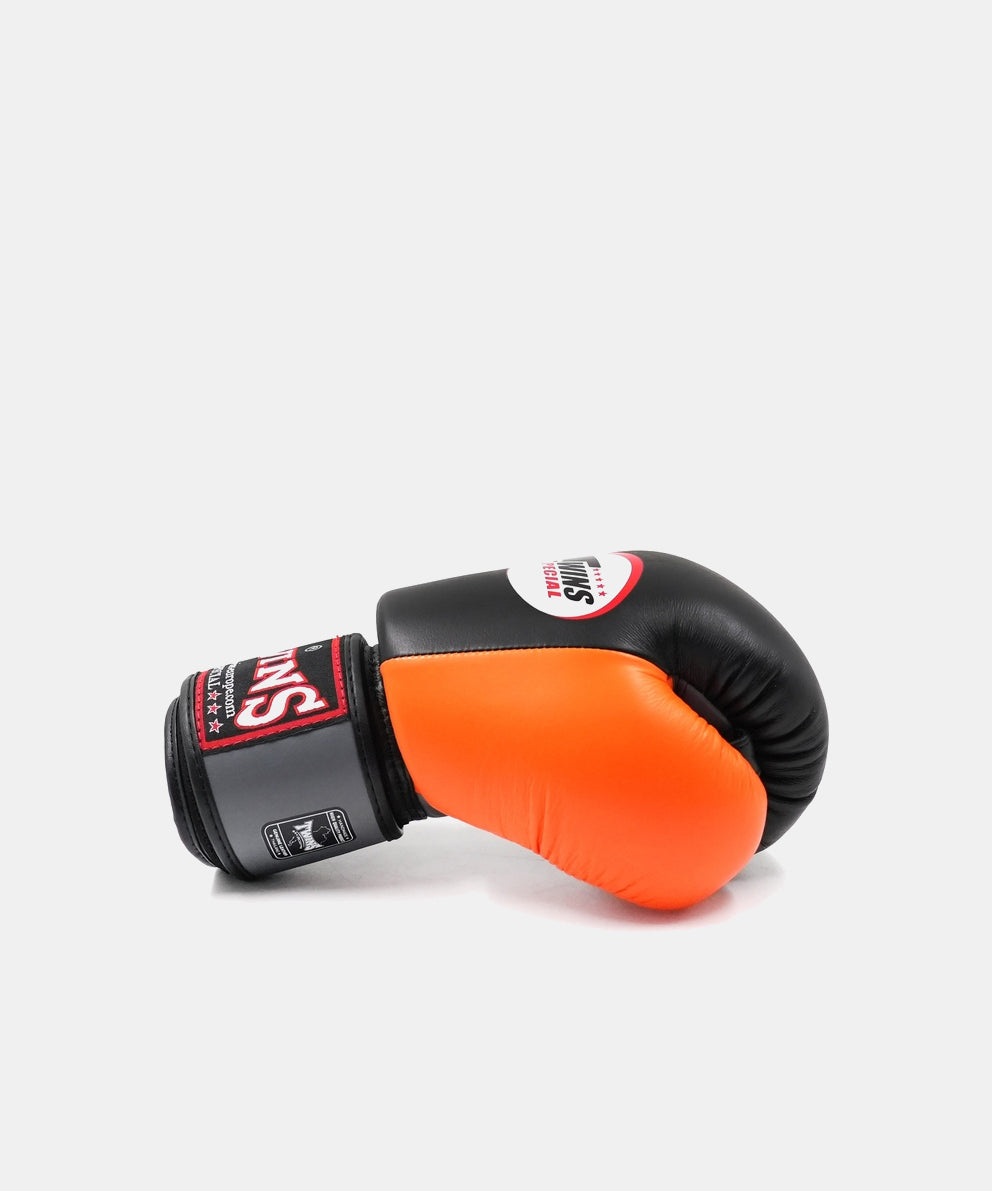 Gants de Boxe Twins BGVL3 Air - Noir/Orange/Gris