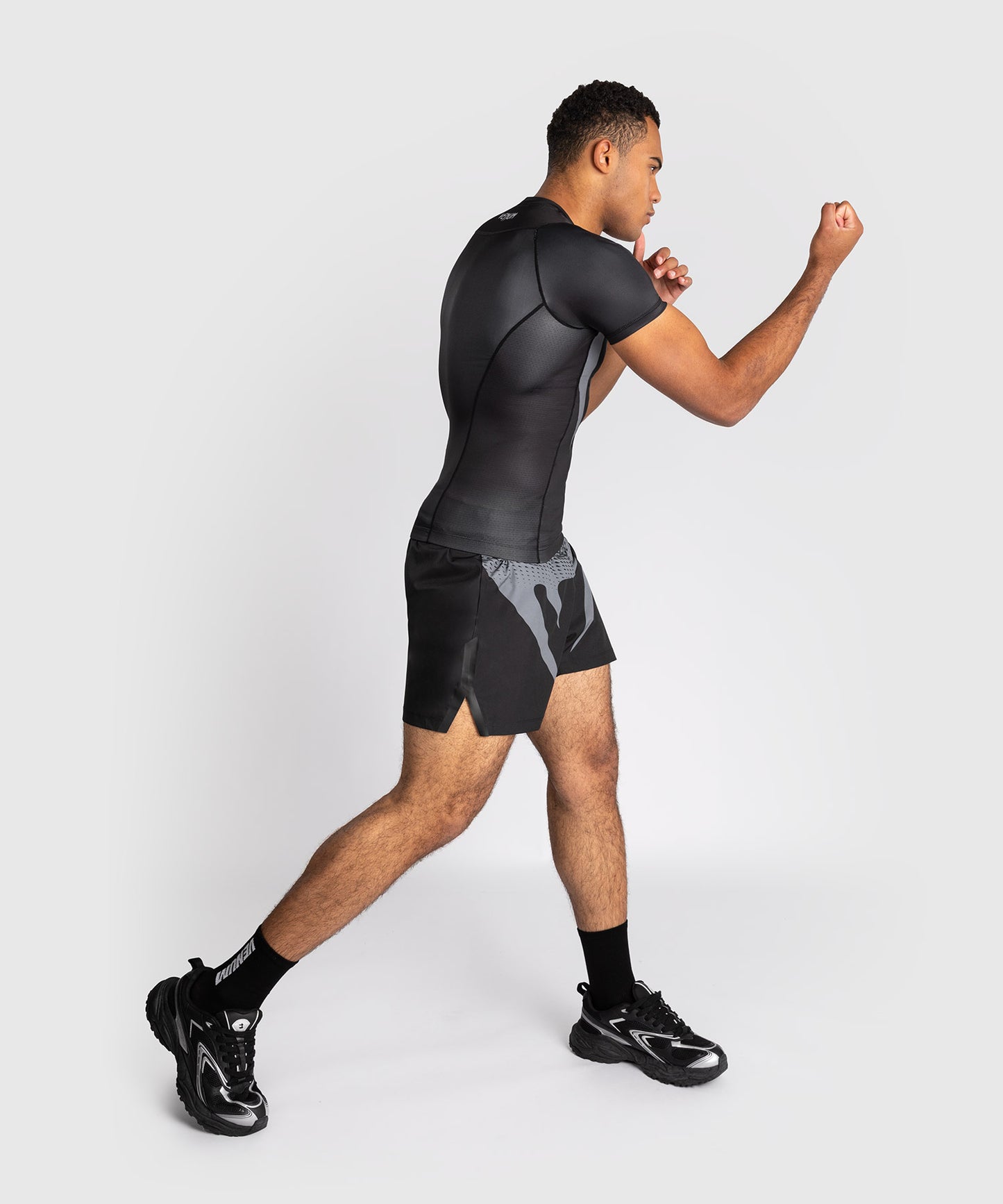 Venum No Gi Rashguards - Schwarz/Silbergrau