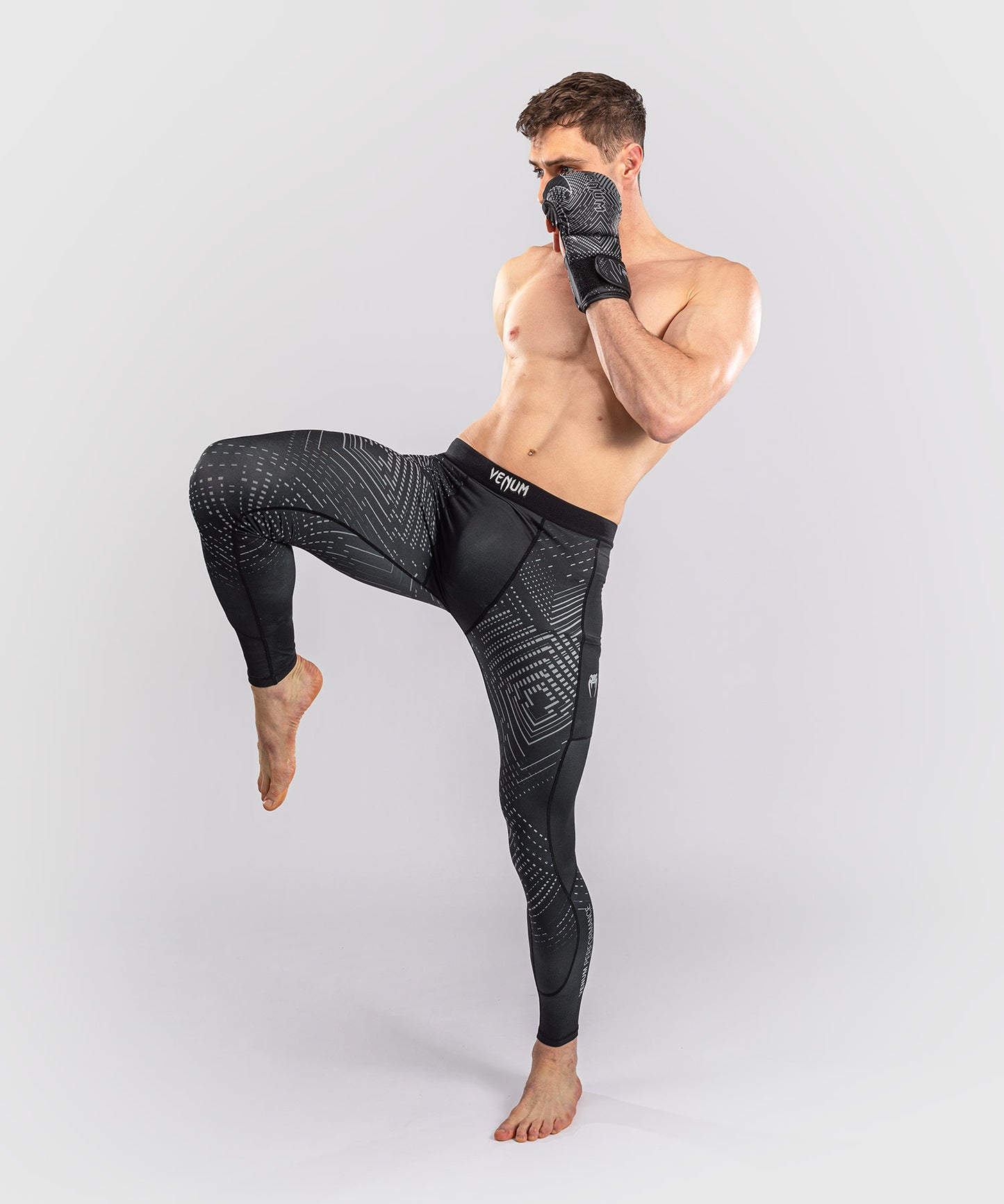 Venum Midnight Fury Spats – Mitternachtsblau/Grau/Silber