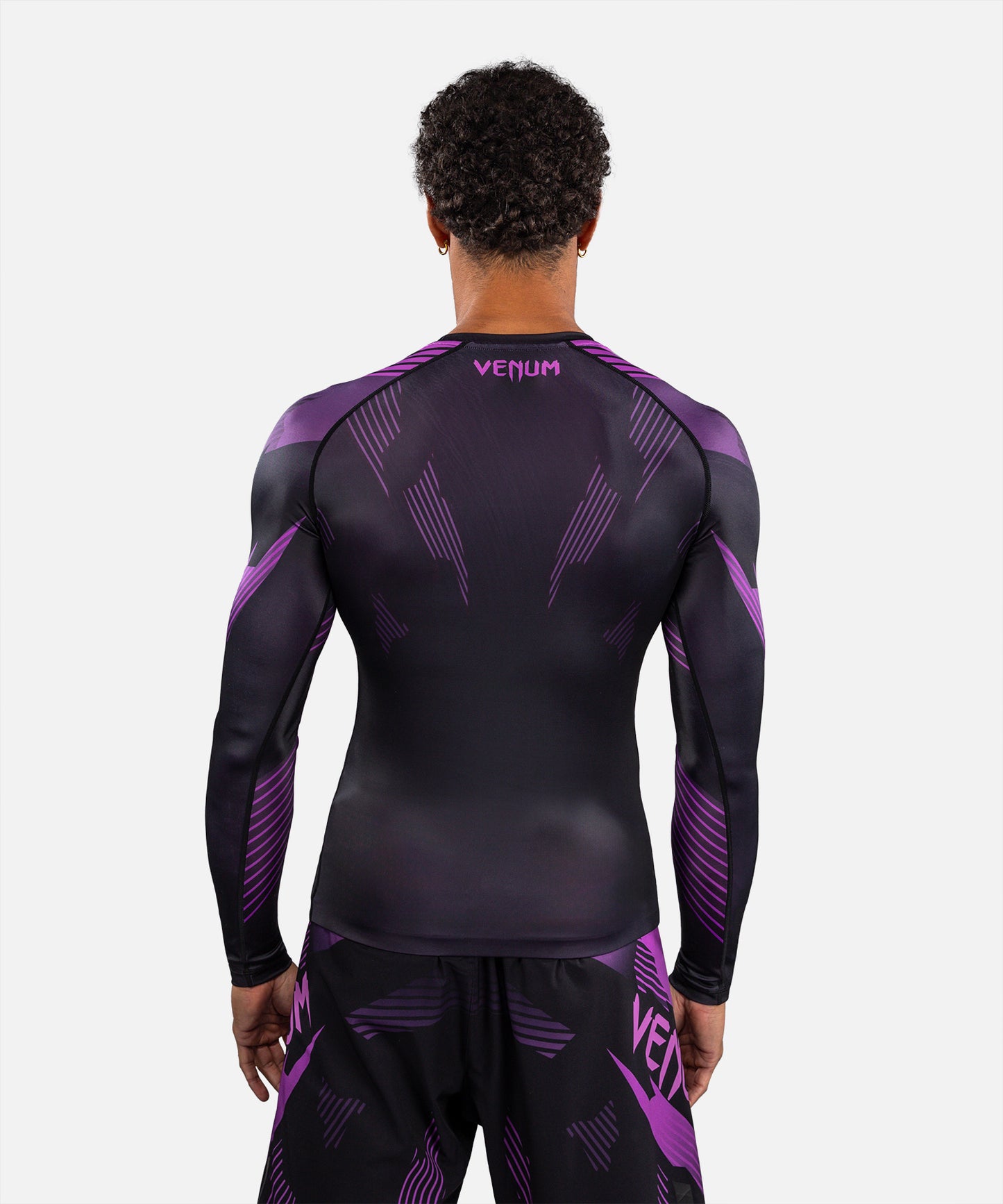 Venum No-Gi 6.0 Rashguard Manga Larga - Negro/Morado