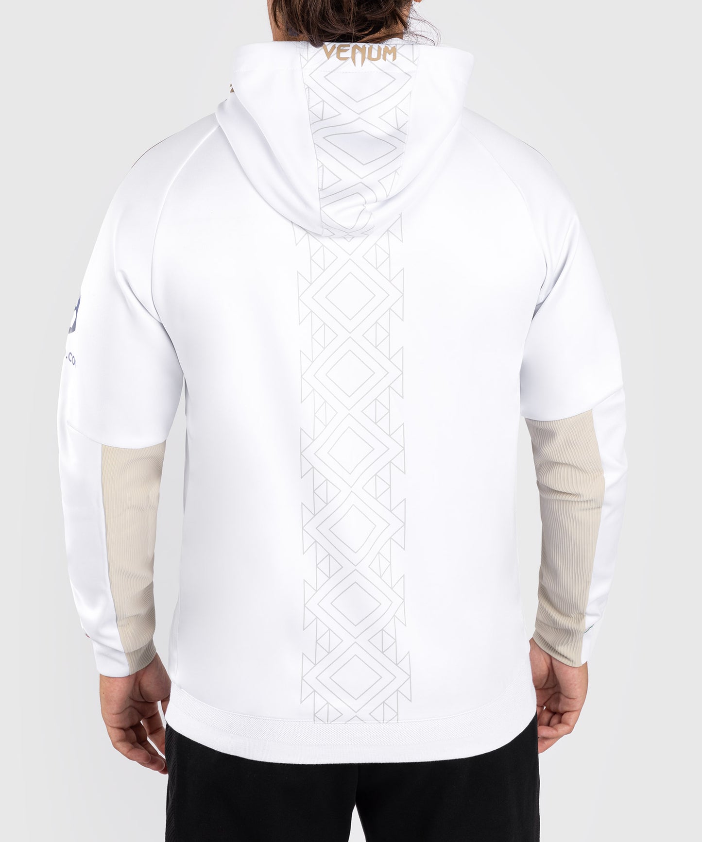 Noche UFC by Venum Authentic Fight Night Felpa con cappuccio da uomo - bianca