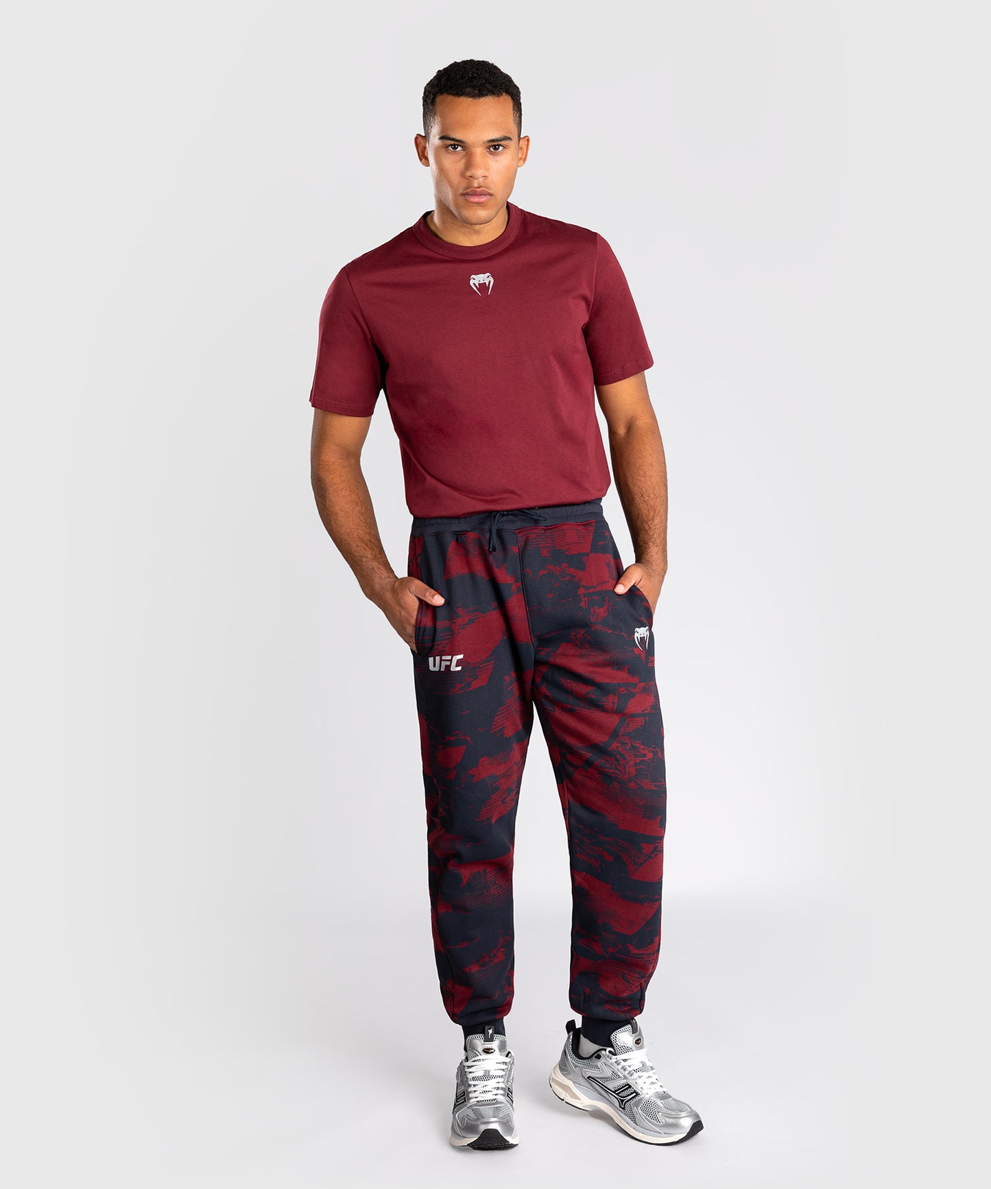 UFC Zenith by Venum Authentic Fight Week Pantaloni Uomo - Blu navy/Bordeaux/Argento
