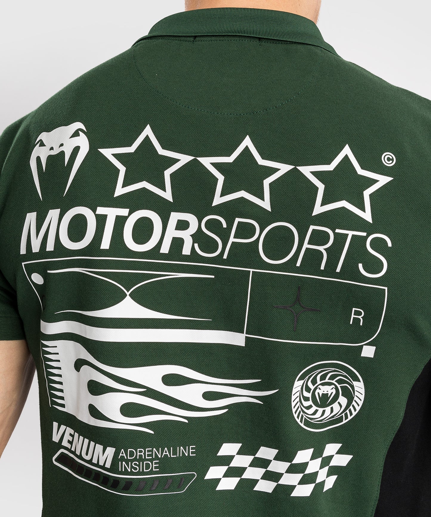 Venum Motorsport Baumwollpolo - Tiefwald