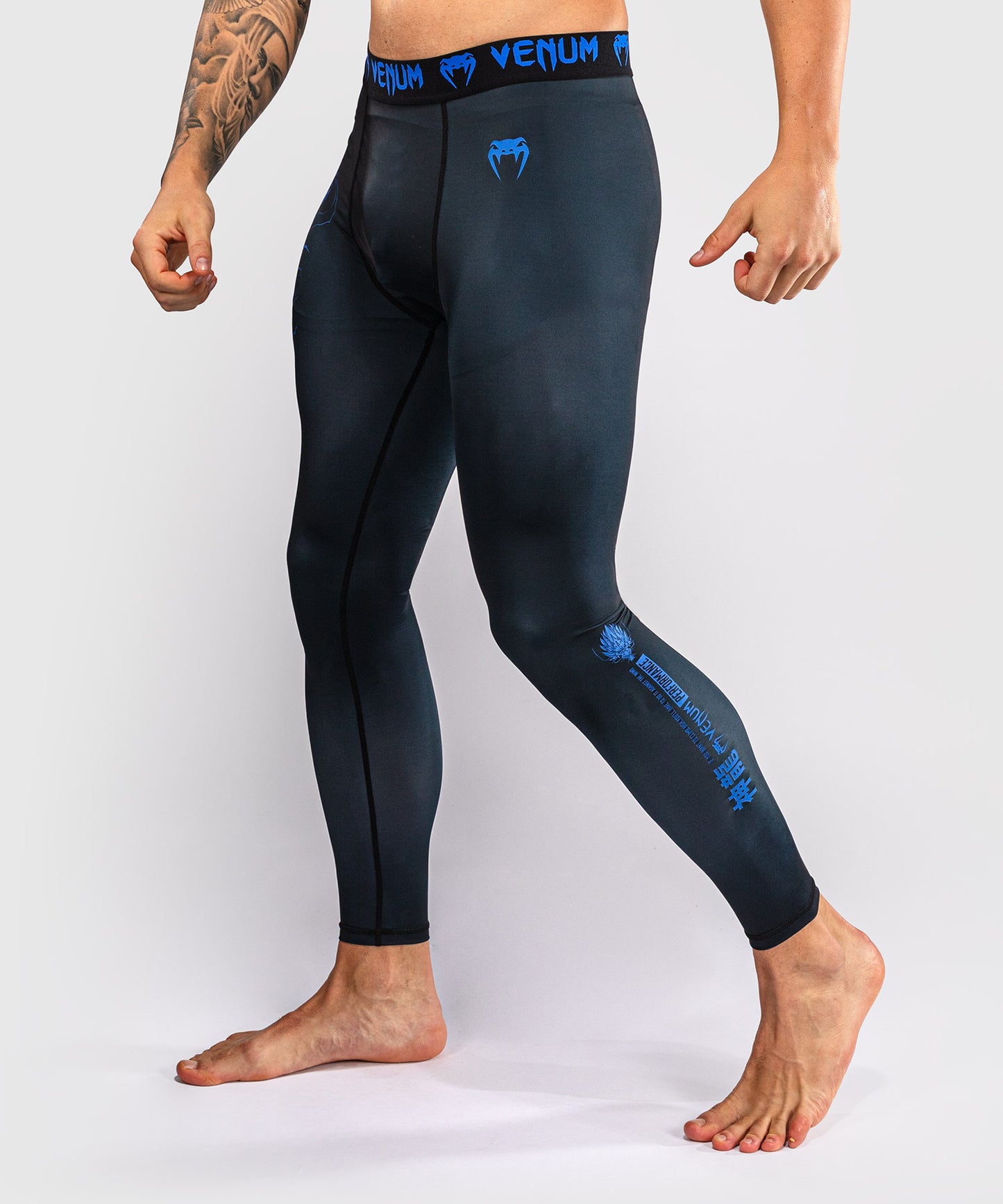 Venum Thunder Dragon Pantaloni a Compressione – Nero/Blu Reale