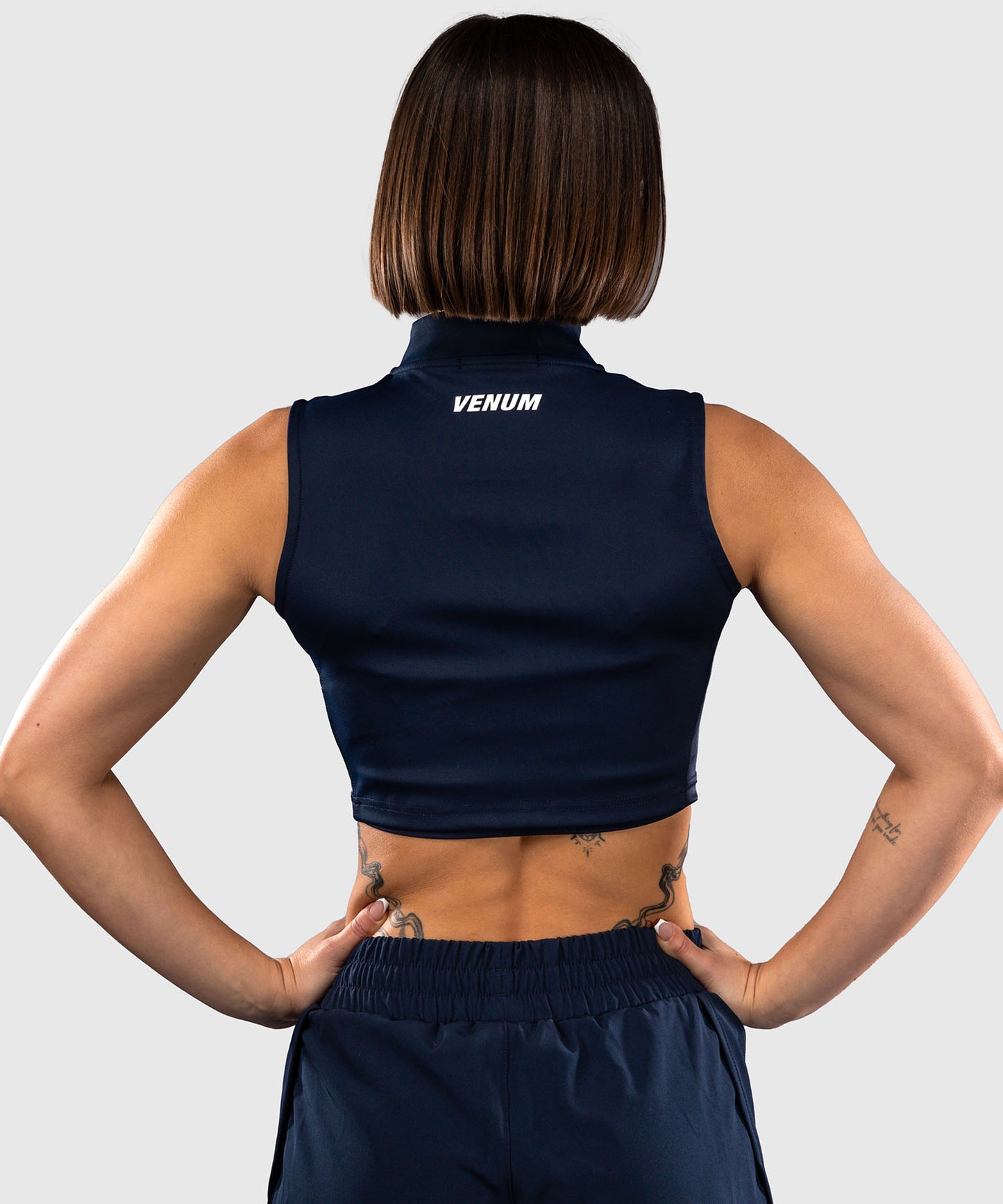 Crop Top pour Femme Venum Sculpt Shape - Bleu Marine