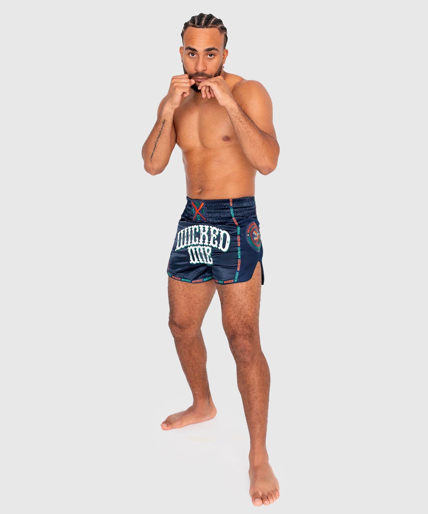 Wicked One Bandido Pantaloncini da Muay Thai - Blu Marine