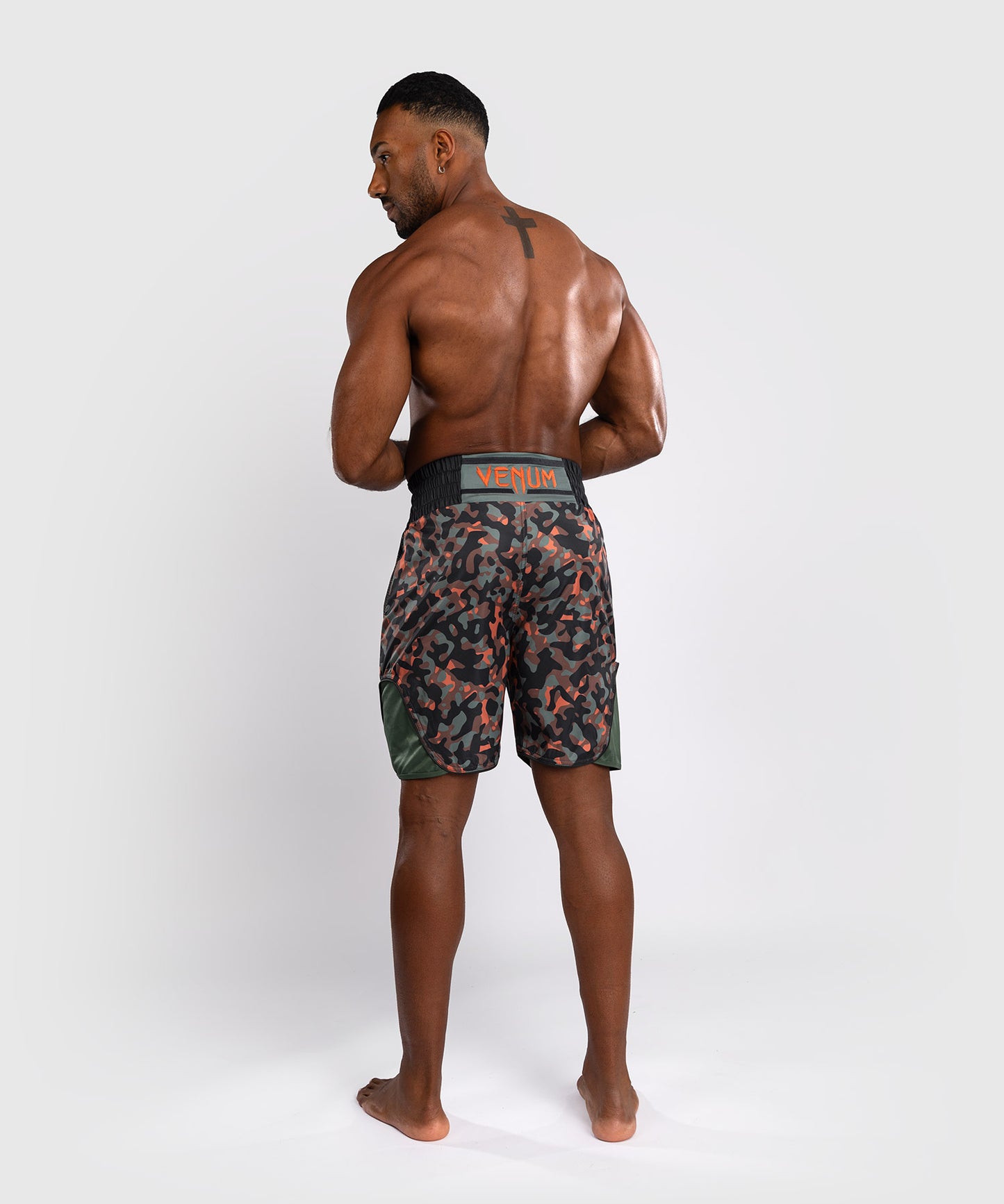 Short de boxe Venum Jungle Ops - Kaki/Orange