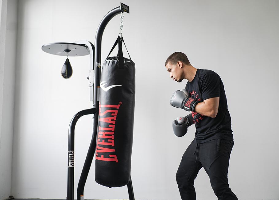 Everlast Halterung Boxsack Schwer und Speedball – Schwarz