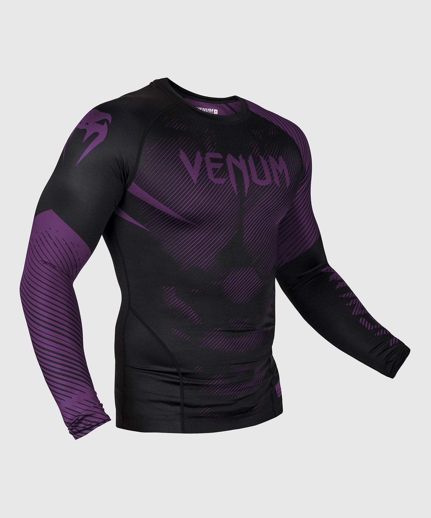 Rashguard Venum NoGi 2.0 - Manches Longues Approuvé IBJJF - Noir/Violet