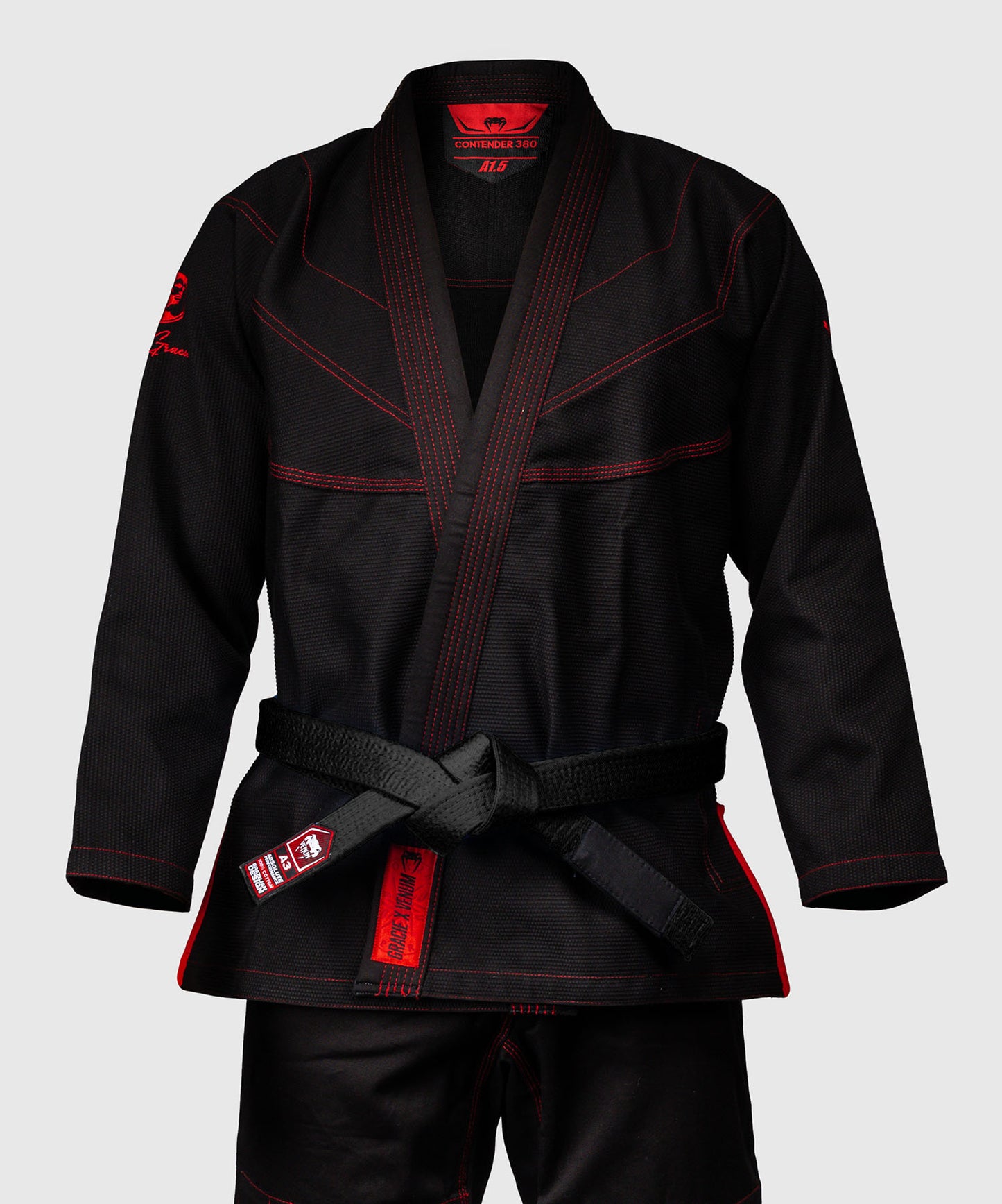 Kimono de JJB Venum x Roger Gracie Signature - Noir/Rouge