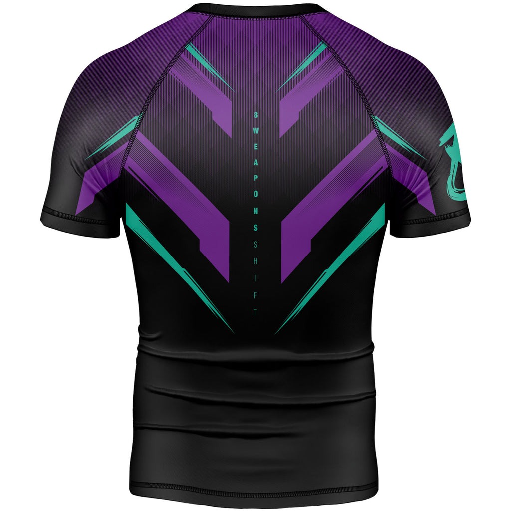 8 Weapons Shift Cyber Rashguard - Schwarz