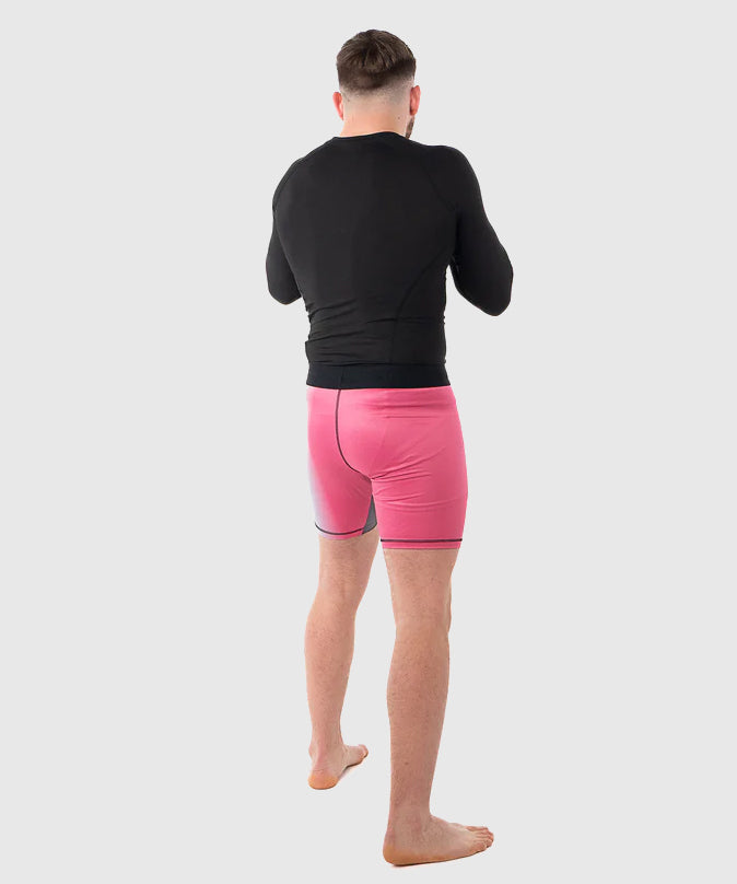 Metal Boxe Performance Miami Langarm-Rashguard - Rosa/Blau