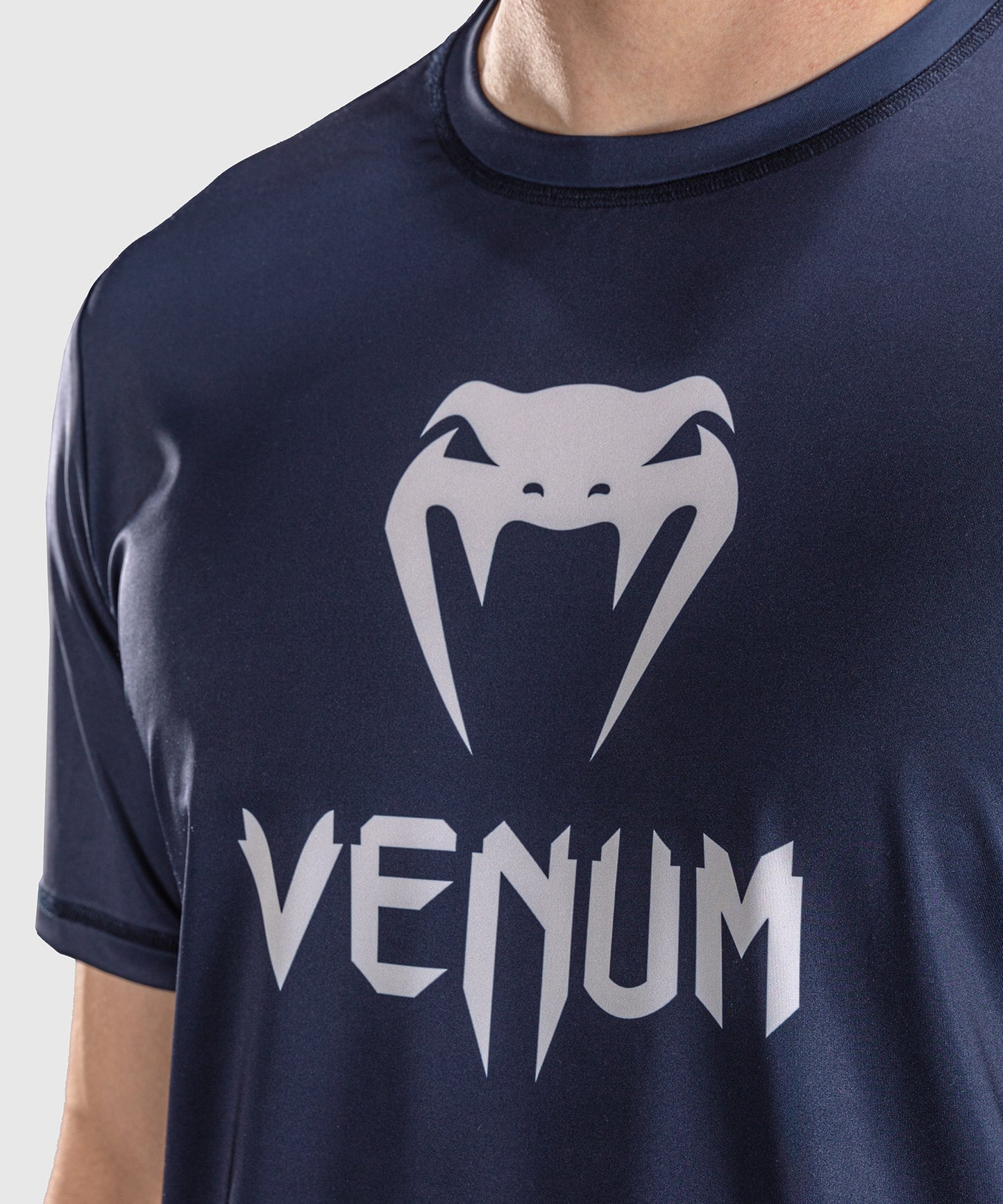 Venum Classic Camiseta Dry Tech - Azul marino/Blanco
