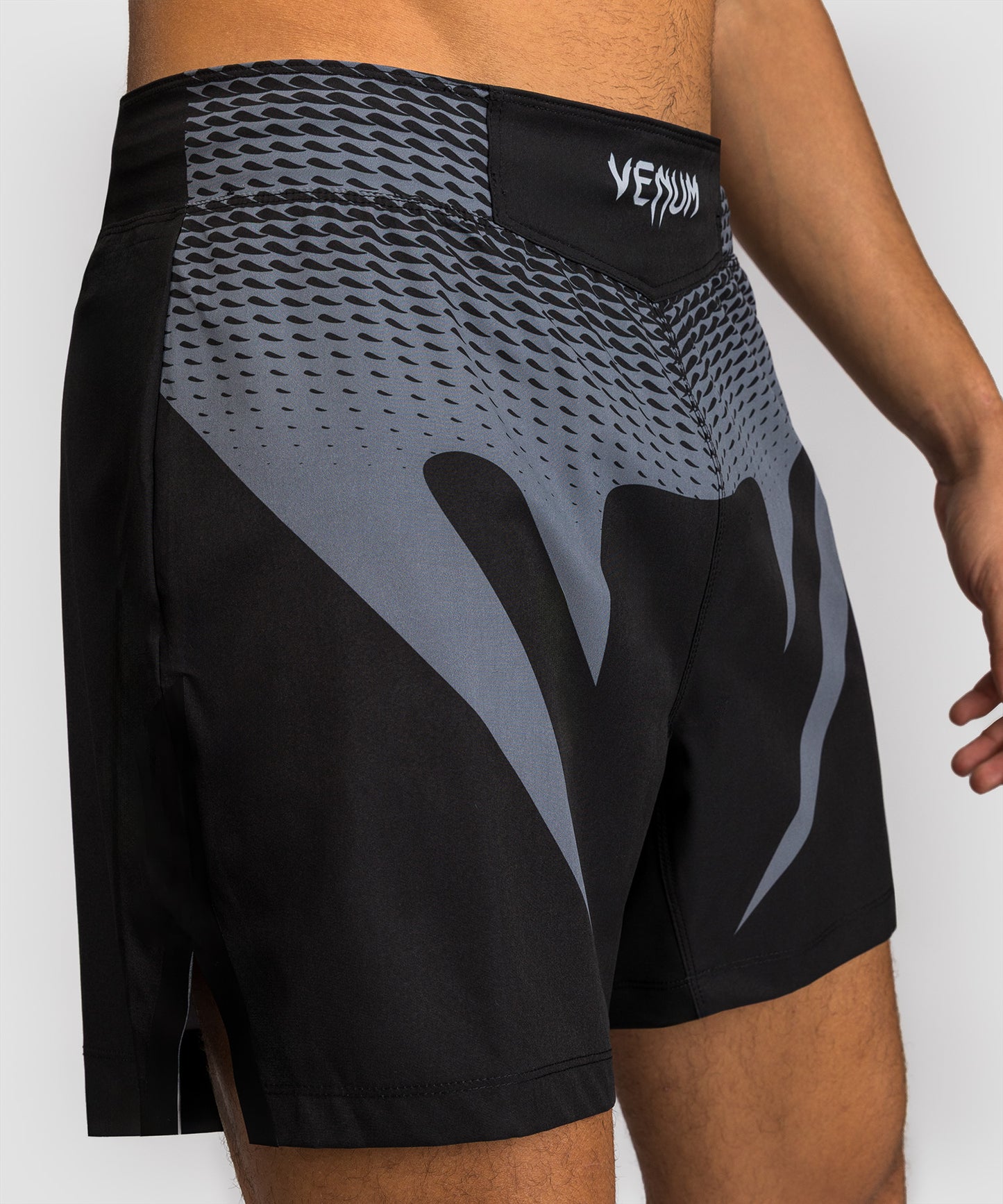 Short de Combat Venum No Gi - Noir/Gris Argenté