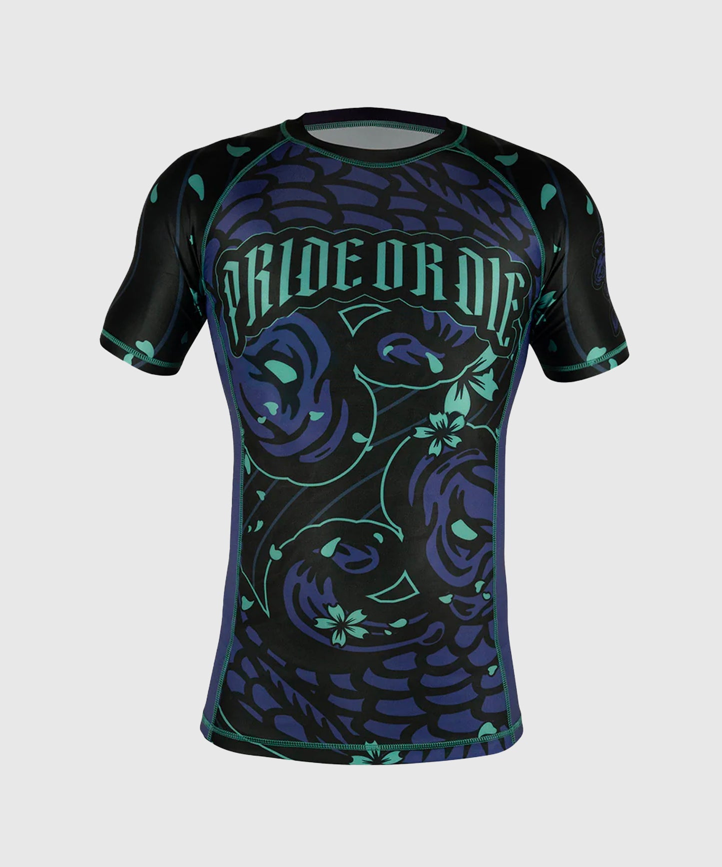 Pride Or Die Survival Of The Fittest Kurzarm-Rashguard - Schwarz