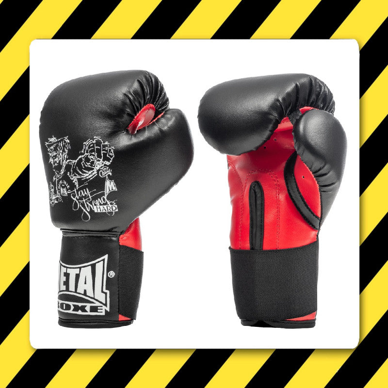 Metal Boxe BABY Boxhandschuhe - Schwarz/Rot