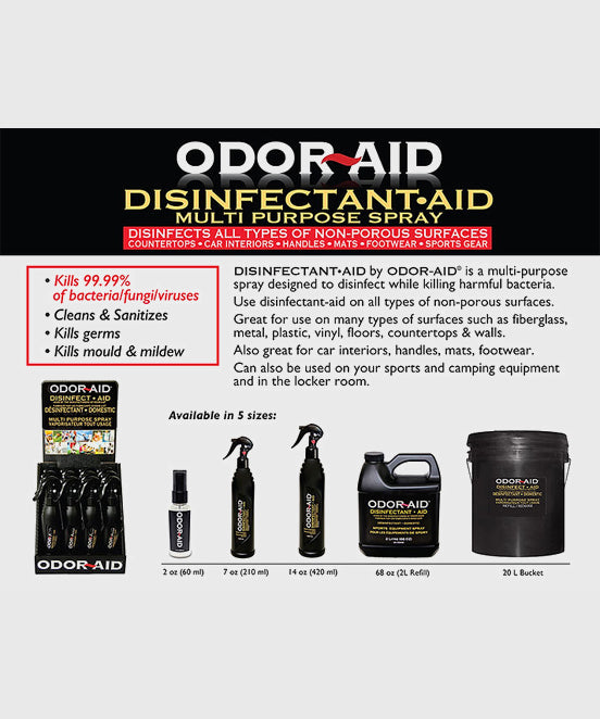 Odor Aid Sport Spray – Black