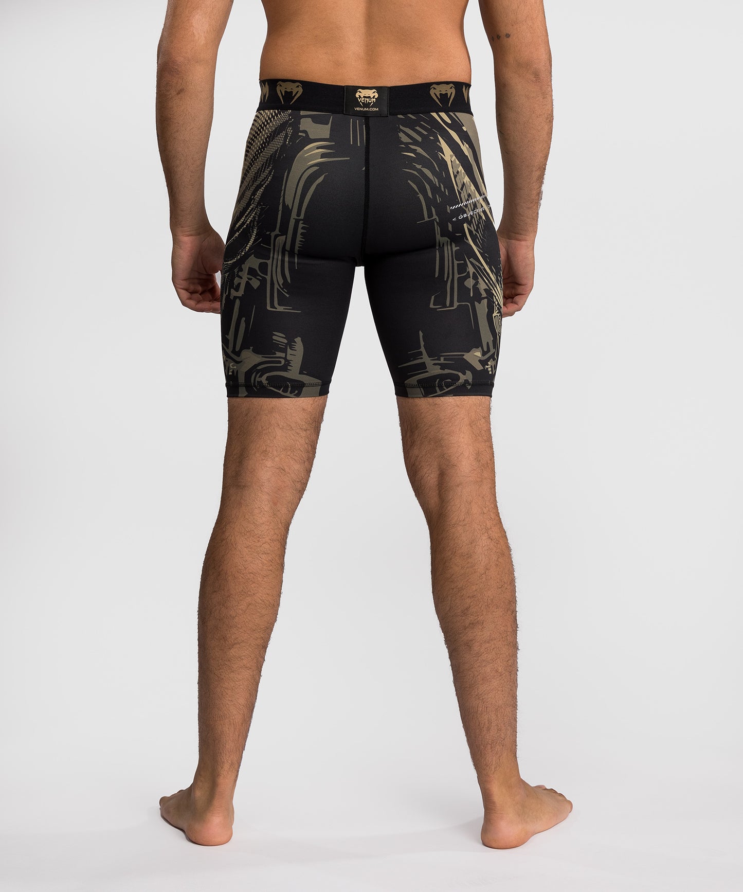 Venum Invader Pantaloncini a compressione - Nero/Sabbia
