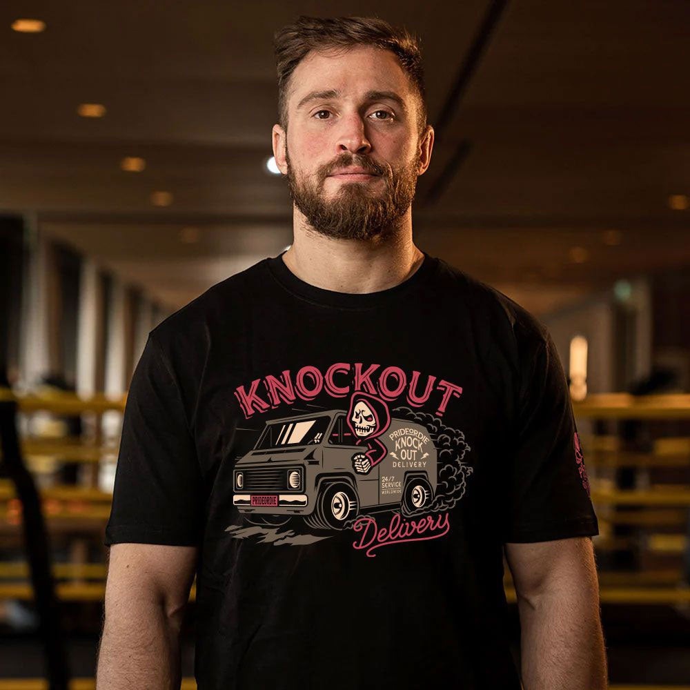 Pride Or Die Knockout Delivery Trainings-T-Shirt - Schwarz